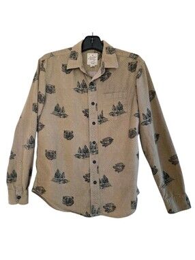 AEO Heritage Flannel Cotton Bear Wolf Print size M